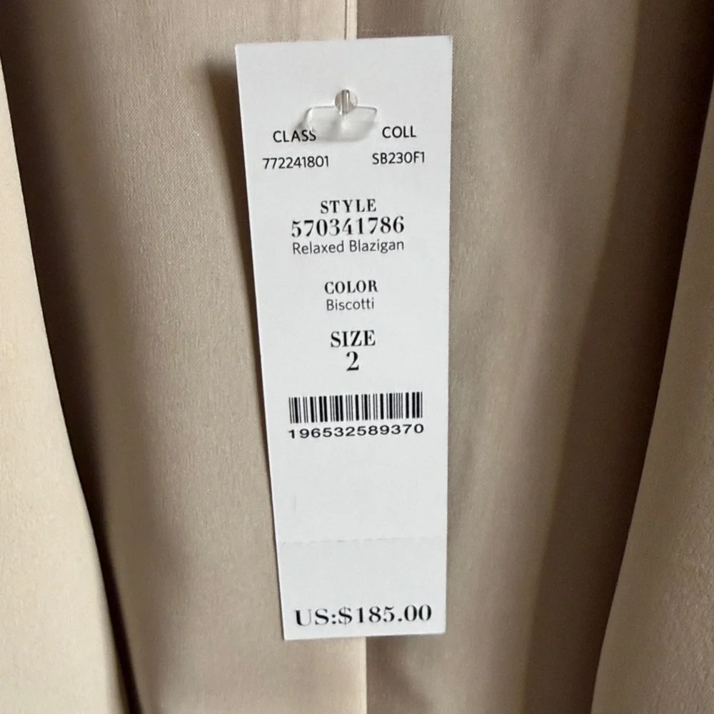 White House Black Market Biscotti-Colored Blazer - Picture 5 of 7